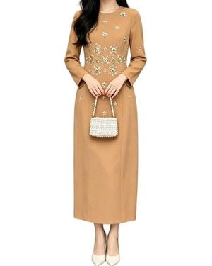 BRC By BURRYCO Embellished Maxi Dress - Natural