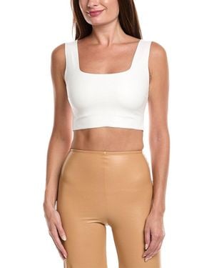 Commando Square Neck Crop Top - White