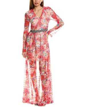 Missoni Lace Maxi Dress - Red