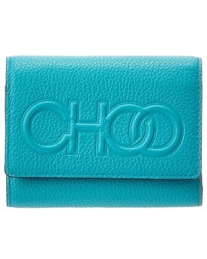 Jimmy Choo Loni Leather Card Case - Blue