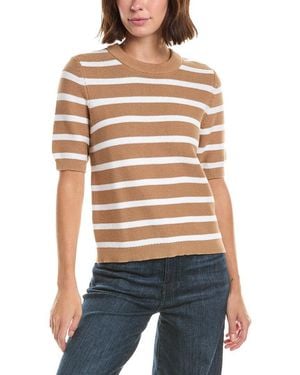 French Connection Mozart Stripe Top - Brown