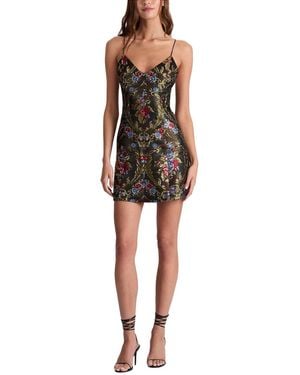 Alice + Olivia Alice + Olivia Tayla Structured Lantern Mini Dress - Black