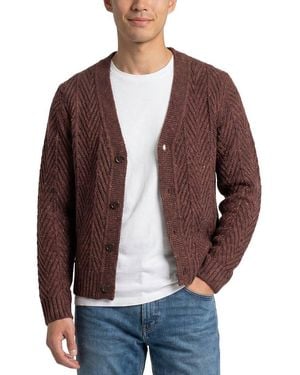 Todd Synder X Champion Donegal Wool & Alpaca-Blend Cable Cardigan - Brown