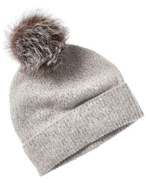 Sofiacashmere Sofiacashmere Marl Cashmere Hat - Gray