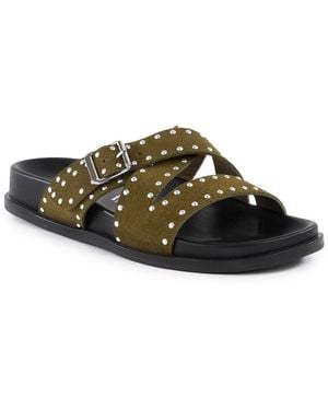 Seychelles Vip List Suede Sandal - Black