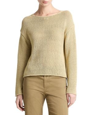 Vince Coated Cotton Pullover - Natural