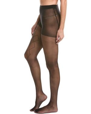 High Heel Jungle Richie Diamond Crystal Tights - Brown