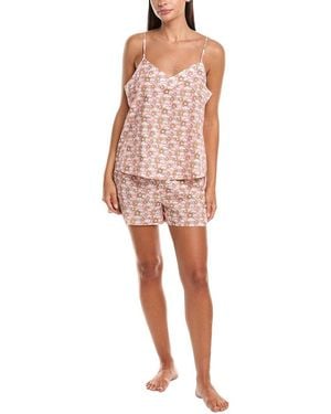 Bedhead Pyjamas 2Pc Pyjama Short Set - Red