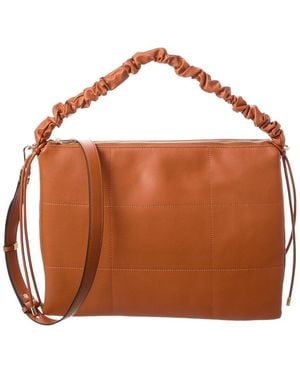 Tiffany & Fred Paris Quilted Leather Tote - Brown