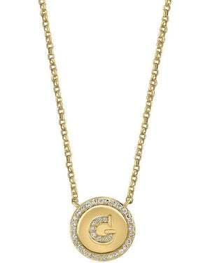 Effy Fine Jewelry 14K Over 0.15 Ct. Tw. Diamond Necklace - Metallic