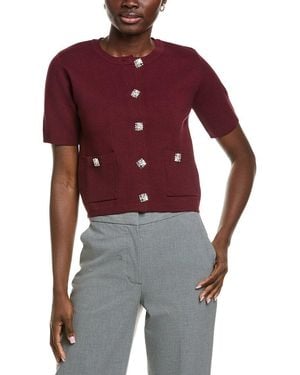 Endless Rose Button-Up Cardigan - Purple