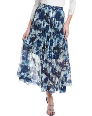 Marella Resina2 Jersey Maxi Skirt - Blue