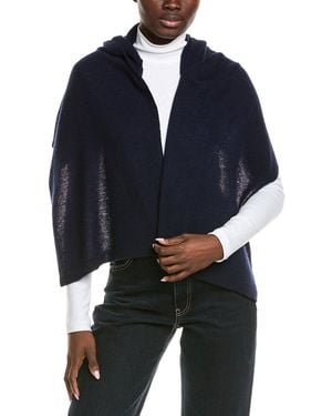 Hannah Rose Cashmere Balaclava With Scarf - Blue