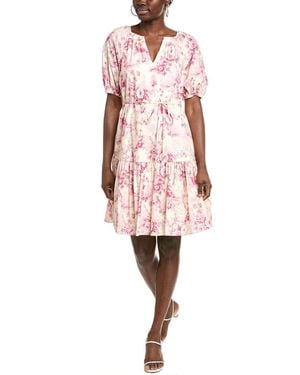 Julia Jordan Poplin Mini Dress - Pink