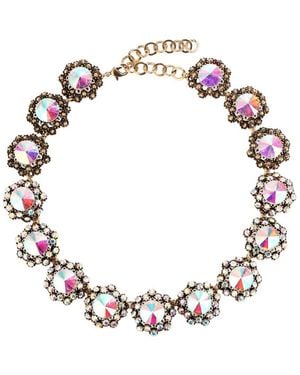 Eye Candy LA Naomi Statement Collar Necklace Set - Metallic