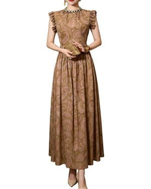 BRC By BURRYCO Solid Maxi Dress - Brown