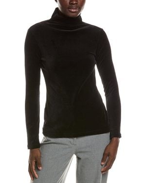 Theory Slim Turtleneck Top - Black