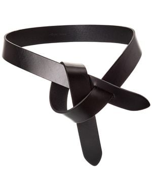 Isabel Marant Lecce Leather Belt - Black