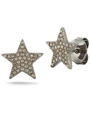 Banji Jewelry Silver 0.49 Ct. Tw. Diamond Earrings - Metallic