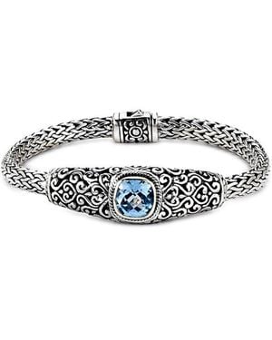 Samuel B. 3.50 Ct. Tw. Topaz Bracelet - White