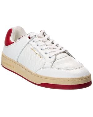 Saint Laurent Leather Trainer - White