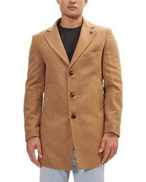 Ron Tomson Overcoat - Brown