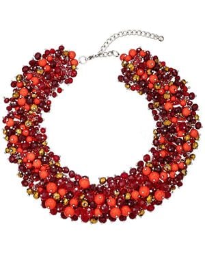 Eye Candy LA Julia Necklace - Red