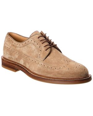 Brunello Cucinelli Suede Oxford - Brown