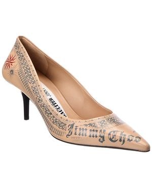 Jimmy Choo Jean Paul Gaultier Leather Pump - Natural