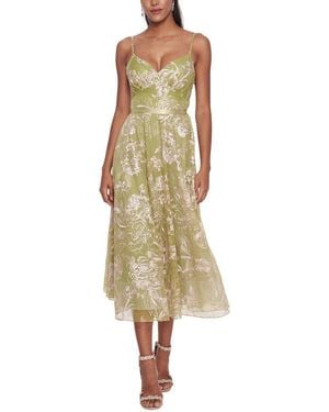 Marchesa Midi Dress - Metallic