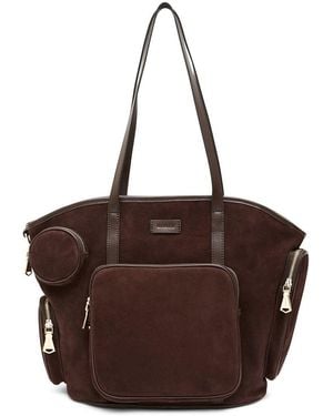 Aimee Kestenberg Skipper Cargo Leather Tote - Brown