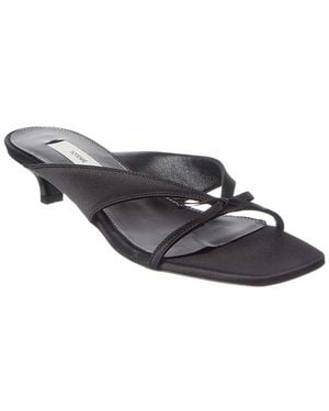 TOTEME Satin Sandal - Black