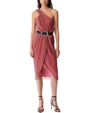 IRO Catija Asymmetrical Midi Dress - Red