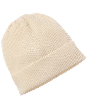 Brodie Cashmere Chunky Rib Cashmere Hat - Natural