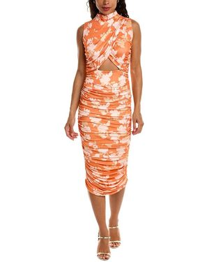 Alexia Admor Khloe Midi Sheath Dress - Orange