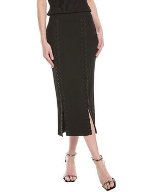 Jonathan Simkhai Helix Lace-up Midi Skirt - Black