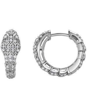 The Reserve 14k 0.52 Ct. Tw. Lab-grown Diamond Hoop Earrings - Metallic
