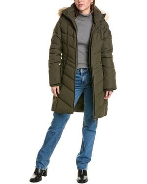 Pajar January Chevron Quilted Coat - Green