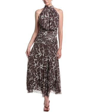 Moonsea Midi Dress - Brown