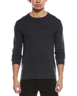 Theory Maden Merino Wool Crewneck Sweater - Black