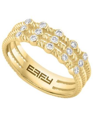 Effy Fine Jewelry 14K 0.26 Ct. Tw. Diamond Ring - Metallic