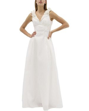 Rachel Gilbert Celia Gown - White