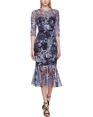 Marchesa Midi Dress - Blue