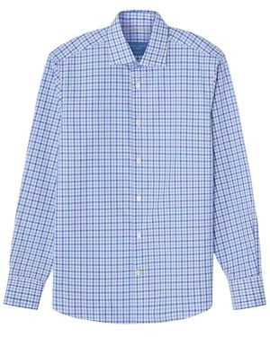 Robert Talbott Reynolds Bold Check Dress Shirt - Blue