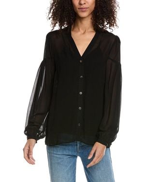 The Kooples Sheer Blouse - Black
