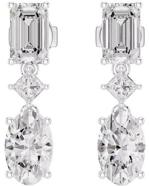 VOWE 14K 3.12 Ct. Tw. Lab-Grown Diamond Earrings - White