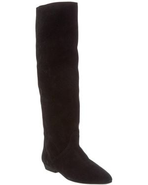 Isabel Marant Sayla Suede Knee-high Boot - Black
