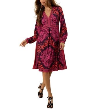Hale Bob Adley Midi Dress - Red