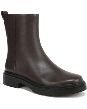 Vince Parvin Leather Short Boot - Black