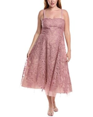 Marchesa Soho Tulle Cocktail Dress - Pink